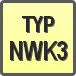 Piktogram - Typ: NWK3